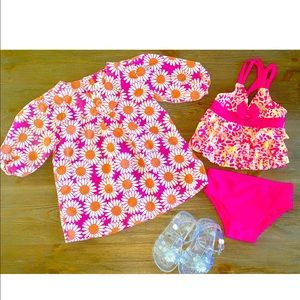JAXXWEAR TUNIC TOP GIRLS 9-12 months Swim cover